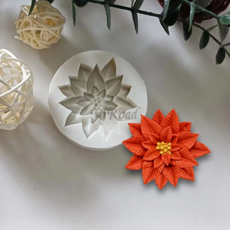 3D Flower Silicone Molds Fondant Craft Cake Candy Chocolate