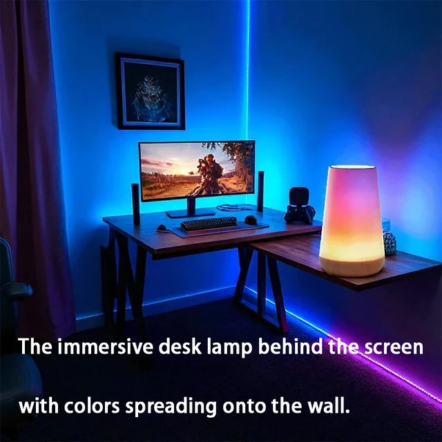 Table Lamp Bedside Light For Bedroom Color Modes Remote Control Touch Dimmable USB Rechargeable Portable Night Lamp 4
