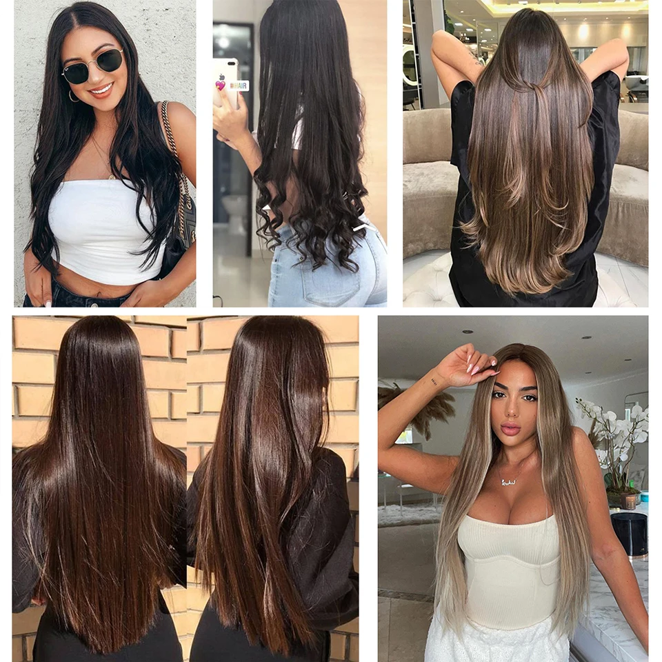 14-30Inch 60-100G Straight Clip In Human Hair Extensions One Piece With 5Clips Brazilian Remy Human Hair Extension hair extension