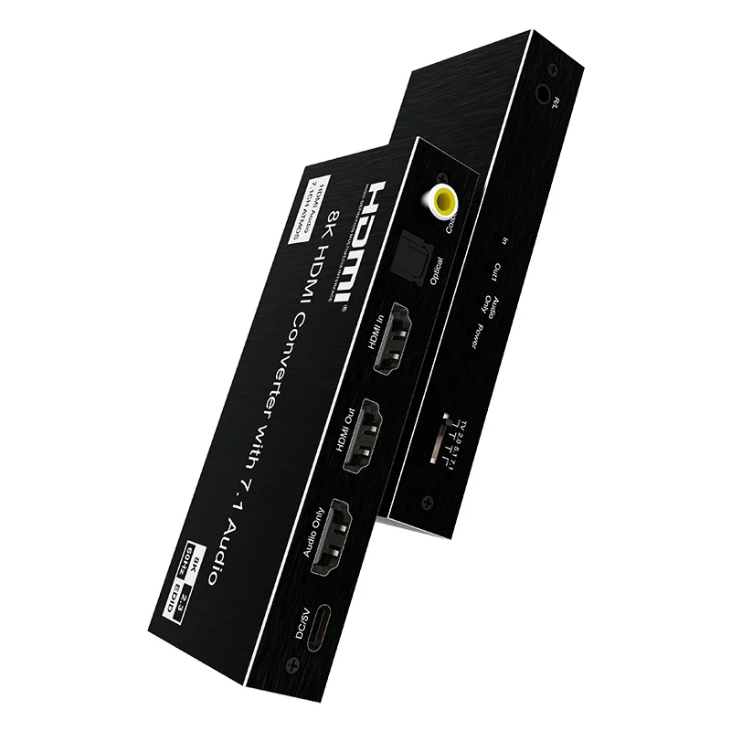 HDMI 2.1 Audio Extractor 4K 120Hz 8K HDMI Audio Converter Splitter