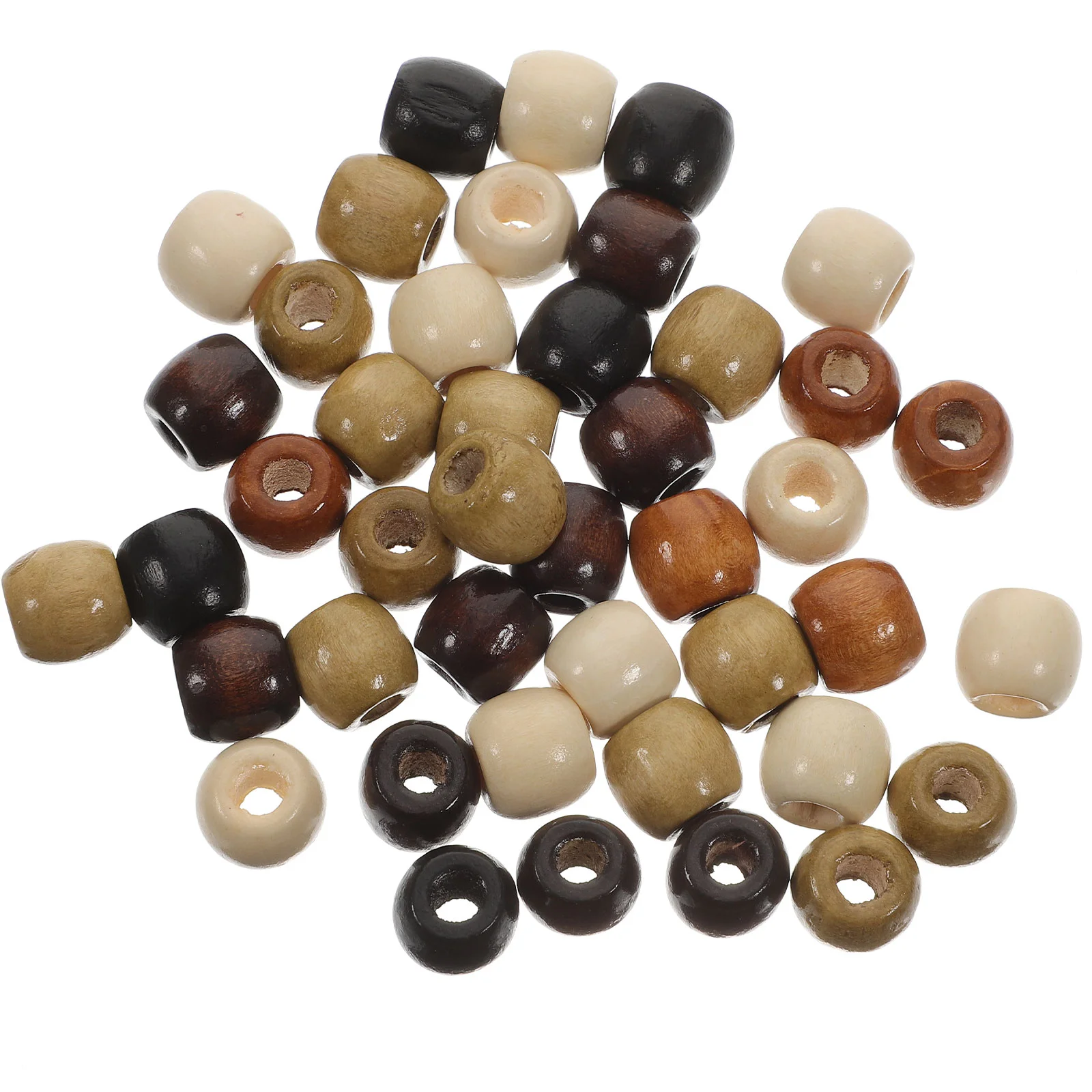 

400 Pcs Wooden Beads Craft Bracelet for Jewelry Making Small Bracelets Loose Charms Crafts Supplies Spacer Cylinder