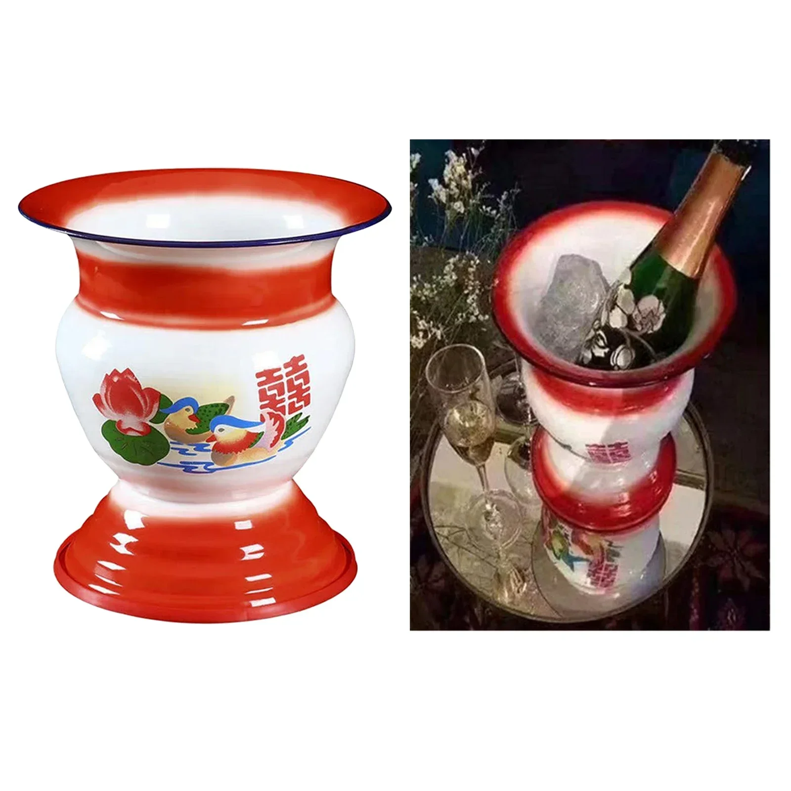 

Емкость шампанского, китайская винная чаша, кухонные аксессуары, подставка, искусственный фрукт, большой дисплей, антиквариат