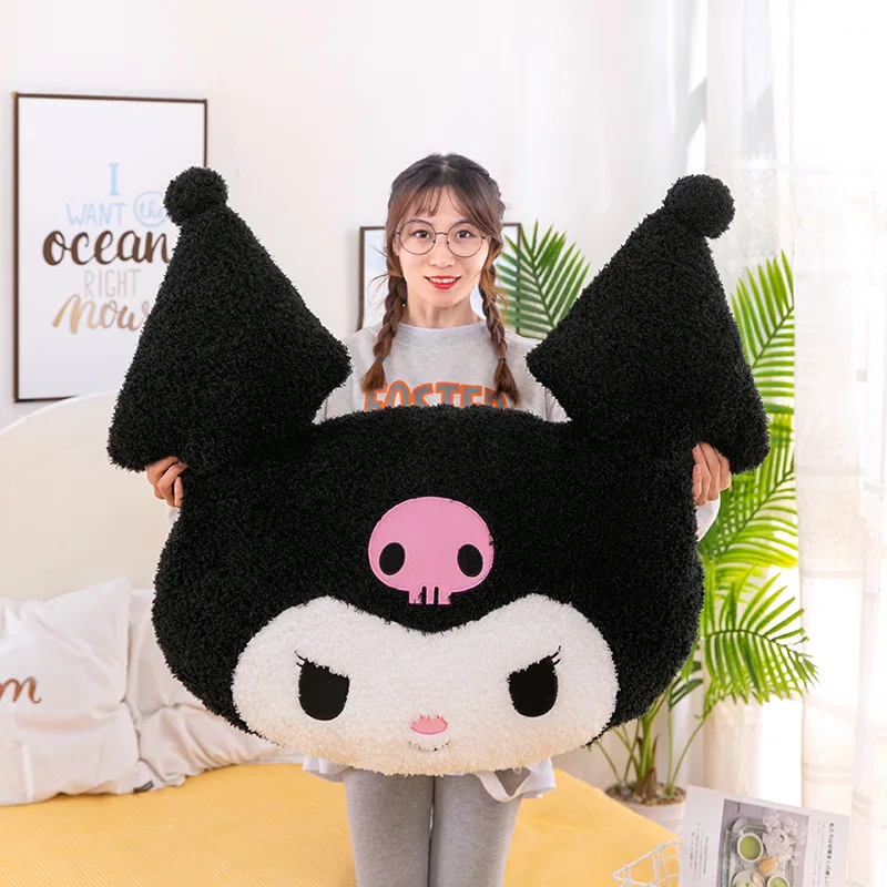 Oversized Kuromi Melody Pillow Cushion Cute Cartoon Doll Sofa Valentine's Day Girlfriend Birthday Present Sanrio Plush Kawaii Plush Toys Chair Cushion