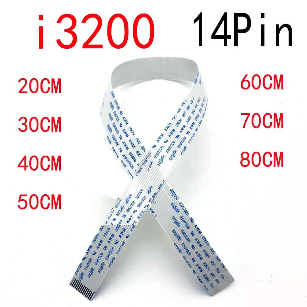 Description Picture 2 of itemKYJET 10pcs Inkjet Printer 14pins Data Cable I3200 Print head For Epson 4720 I3200 Printhead FFC Flat Cable 15mm width 40cm long