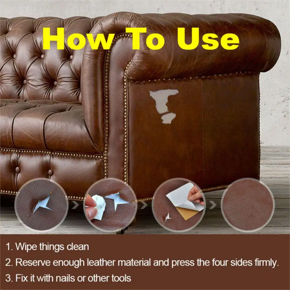 Leather And Vinyl Repair Kit-furniture, Couch, Car Seats, Sofa, Pu, Pleather,  No Heat Required Repair & Restore - Leather & Upholstery Cleaner -  AliExpress