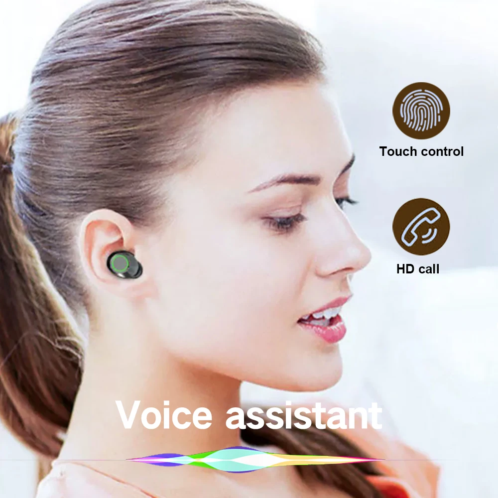 NES TWS Wireless Bluetooth Earphones Sport Stereo Headphones HiFi Music Earbuds With Built-in Microphone HD Call Gaming Headset 6