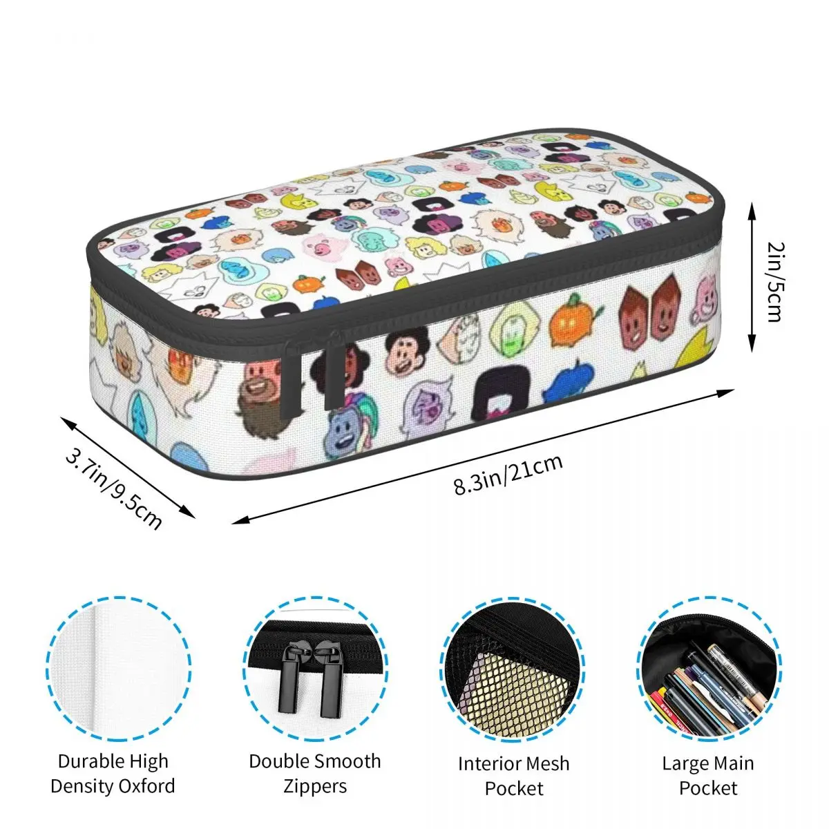 Steven Universe Heads Pencil Cases Big Capacity Pen Bags Pen Box Pencil Pouch For Boys Girls Students Stationery School Office