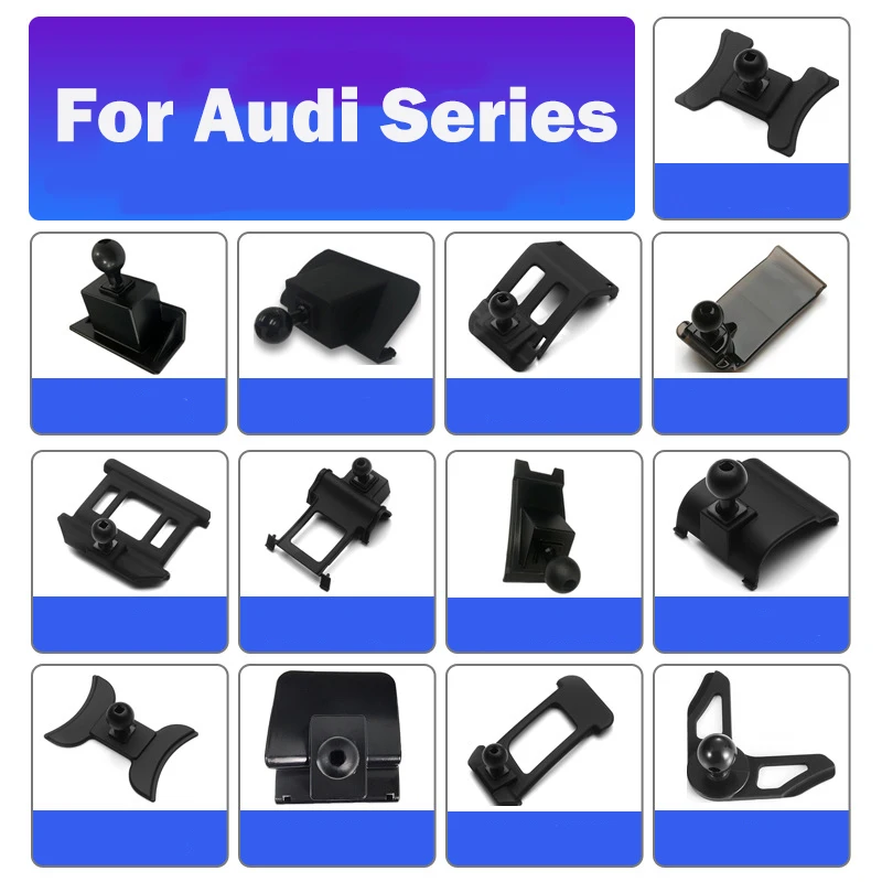 Car Special Mobile Phone Holder Air Outlet Modified Base For Audi A1 A3 A4 A5 A6 Q3 Q7 Q8S4 S5 Special Mount Navigation Bracket