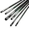6pcs Professional Artist Paint Detail  Brushes, Anti-Shedding Nylon Bristles，Wooden Handles, for Acrylic, Oil & Watercolor Paint 1
