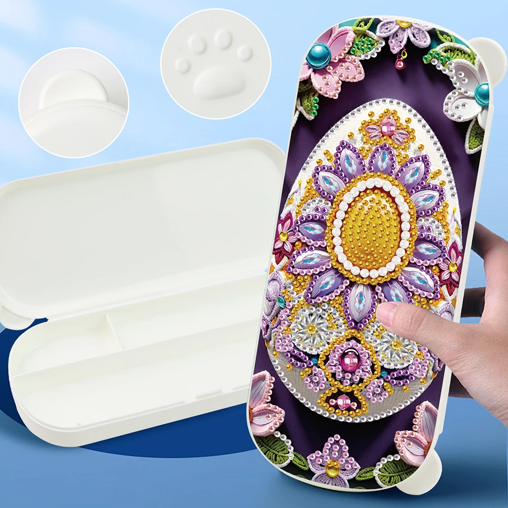Diamond Painting Storage Box Easter Wooden Jewelry Case Diamond Art Organizer Box Diamond Painting Container Box for Home Decor