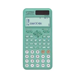 Enhanced Scientific Calculator with Protective Case - Creative 991ES Plus, 2nd Edition, 417 Functions (Green)