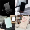 4pcs Transparent Display Stand Book For Shelf Desktop Bookshelf Acrylic Clear Storage Office Book Stand For Display 2