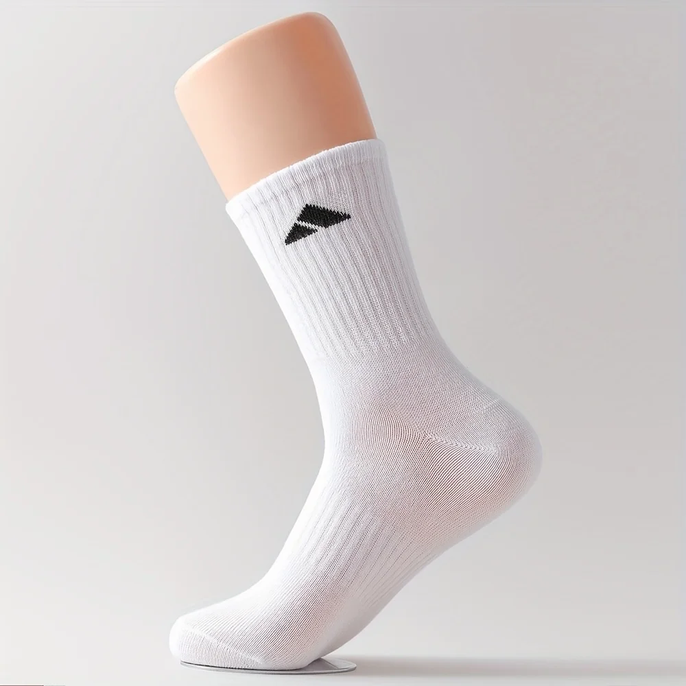 Calcetines deportivos para hombre 20 piezas/10 pares, calcetines deportivos transpirables blancos y negros, calcetines c