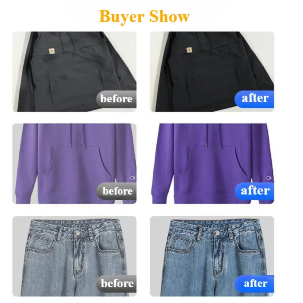 Color Enhancer Shoes Fabric Faded Clothing Restorer Black Clothes Cotton Color Restorer Colored Clothes Whitening Stain Remover