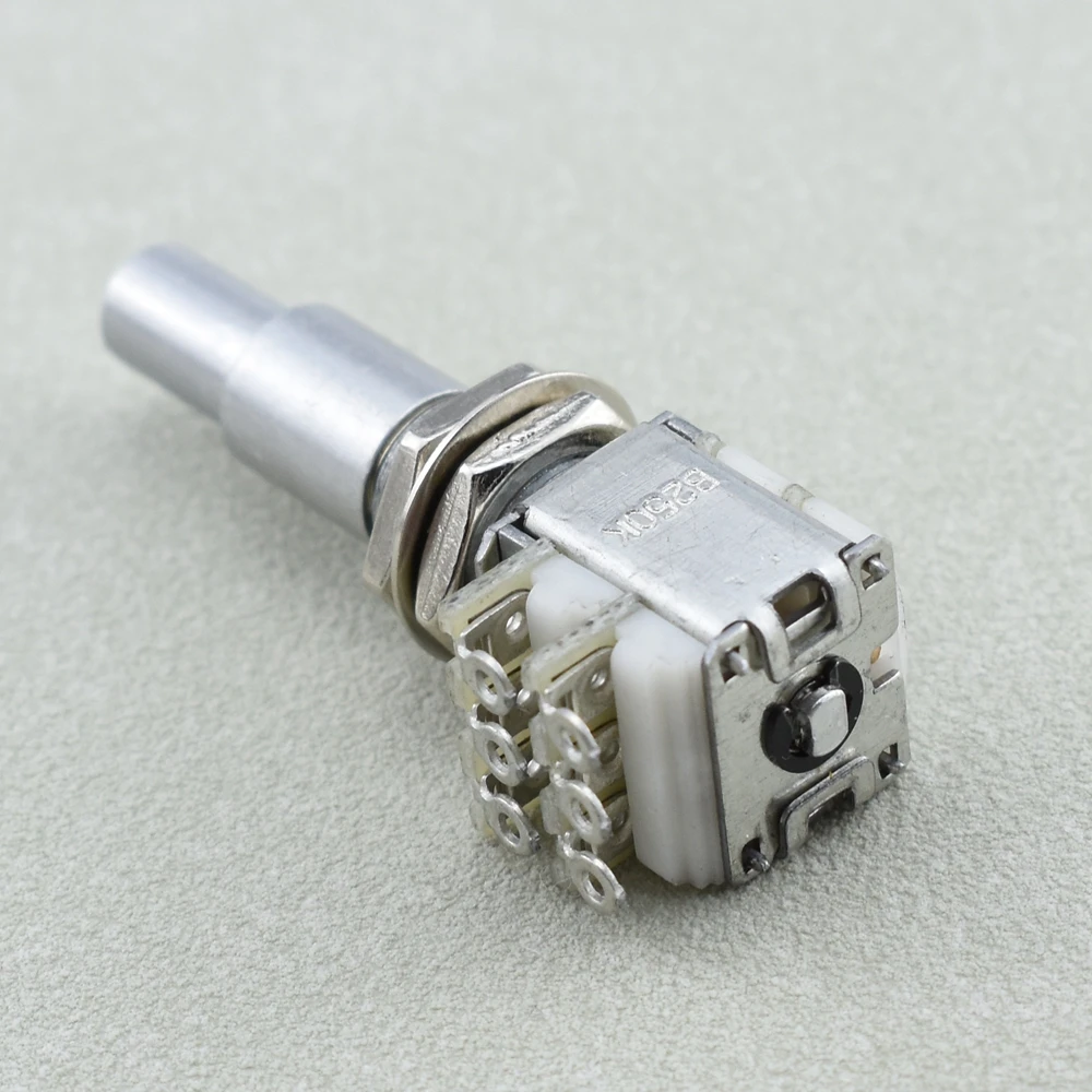 GuitarFamily Stacked Dual Concentric Potentiometer(POT) With Center Detent KR(Origin) 1 Piece guitar potentiometer