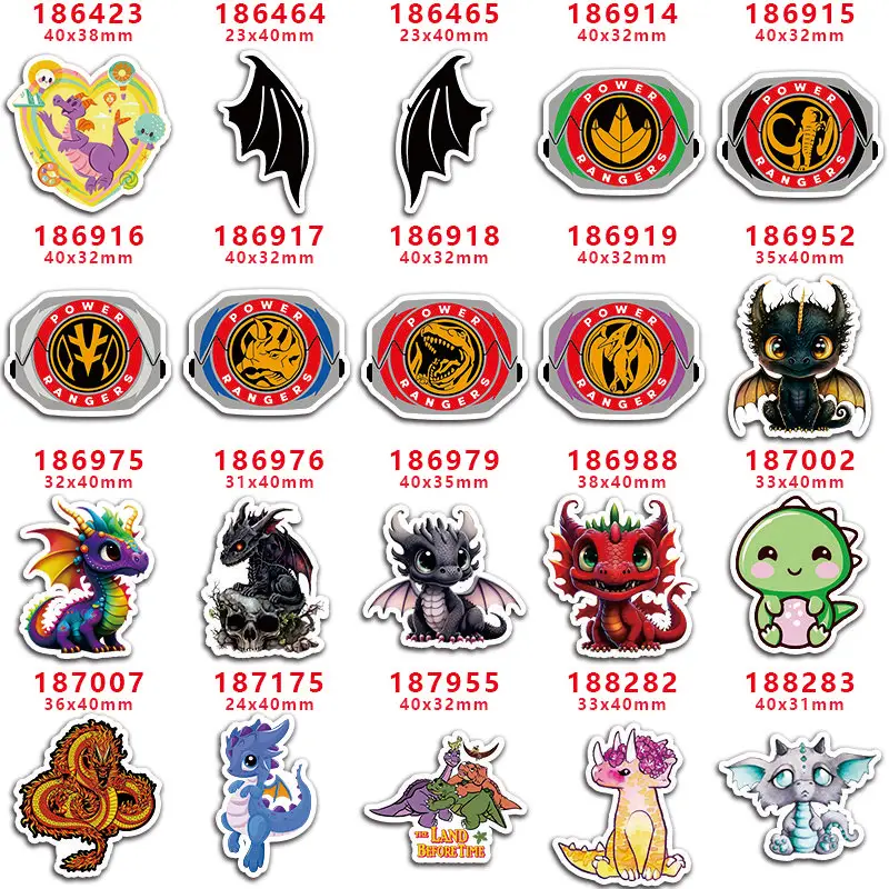 10 pcs Resins Dinosaur Flatback for Hair Bows Planar Resin Crafts Custom Resin for DIY Phone Decorations PR186423