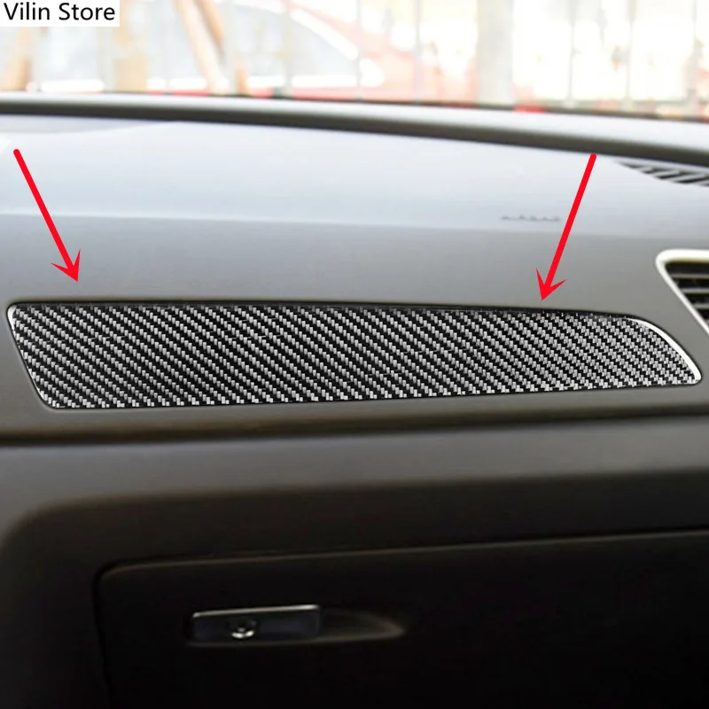 

Автомобильные внутренние наклейки из углеродного волокна для переднего пассажирского сиденья, приборная панель, ремни для Audi Q3, автомобильные аксессуары