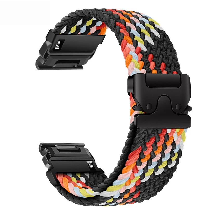 Durable Braided Nylon Watch Strap with Loop Design