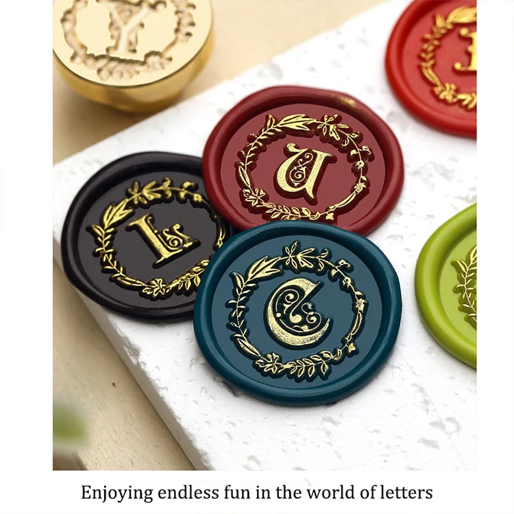 Description Picture 5 of itemA-Z Sealing Wax for Stamp Head Letter Retro Seal Kit Stamps Logo for Scrapbooking Surgut Print Set Wedding Craft Soaps Stamps