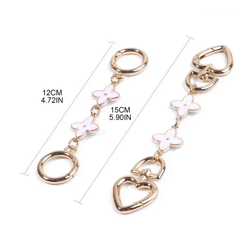 Bag Chain Strap Extender Heart-shaped Hanging Replacement Chain For Purse  Clutch Handbag Bag Extension Chain