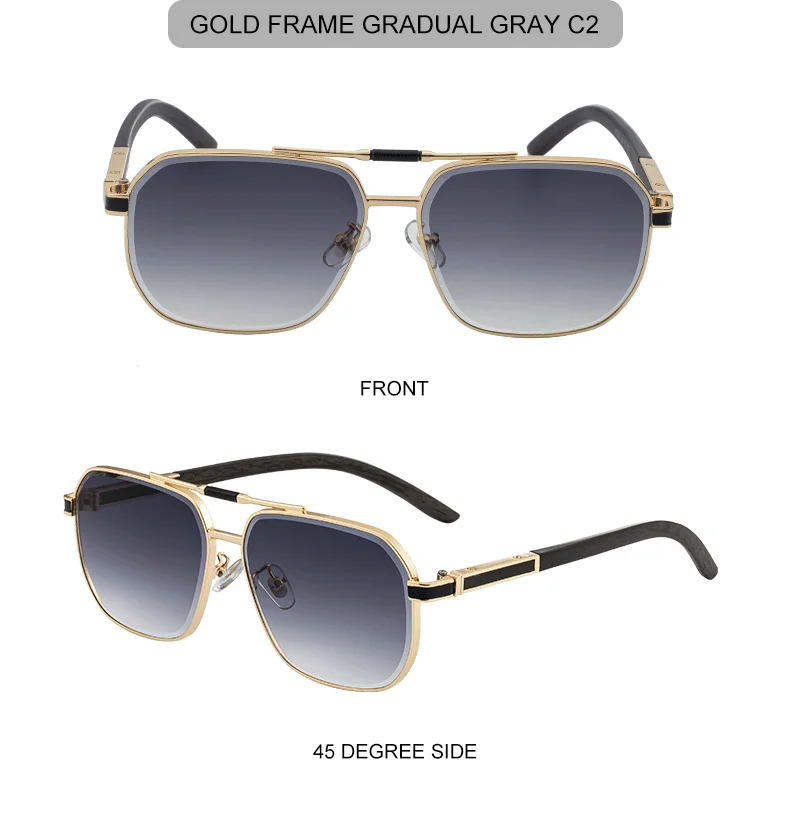 Classic Oversized Square Sunglasses Men 2025 Luxury Brand
