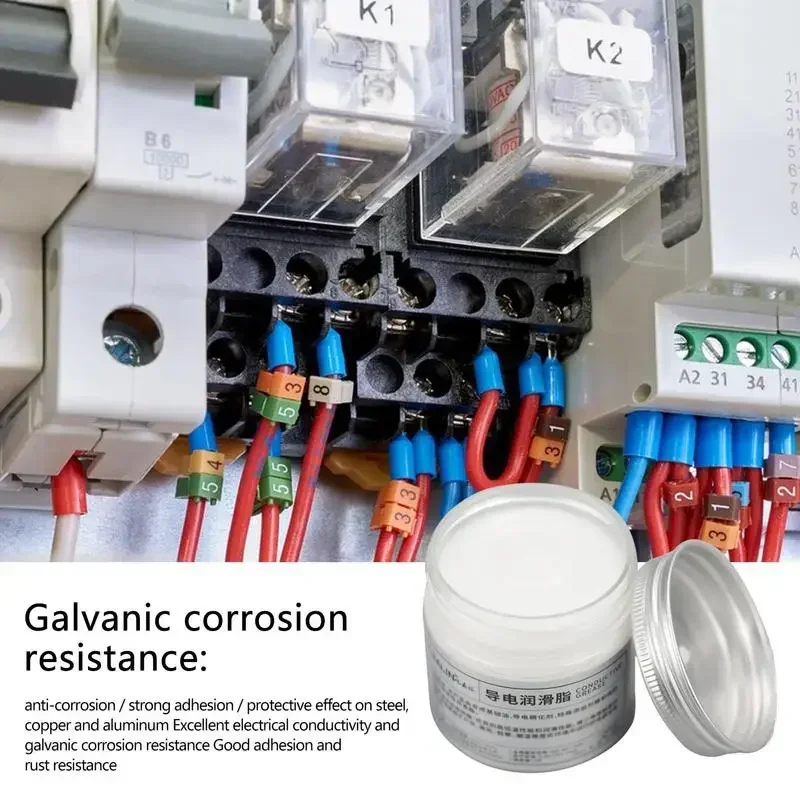 Grease Lubricant 100g Electric Contact Grease Conductive Paste Electricity Compound Low Resistance Value Household Appliances
