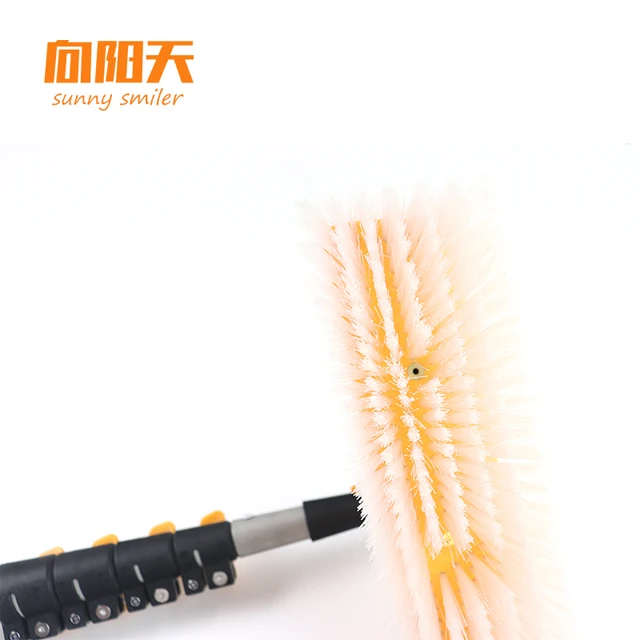 Sunnysmiler 청소 유수 Fed Pole 튜브 브러시로 청정한 태양 전지판으로 에너지 효율성 향상