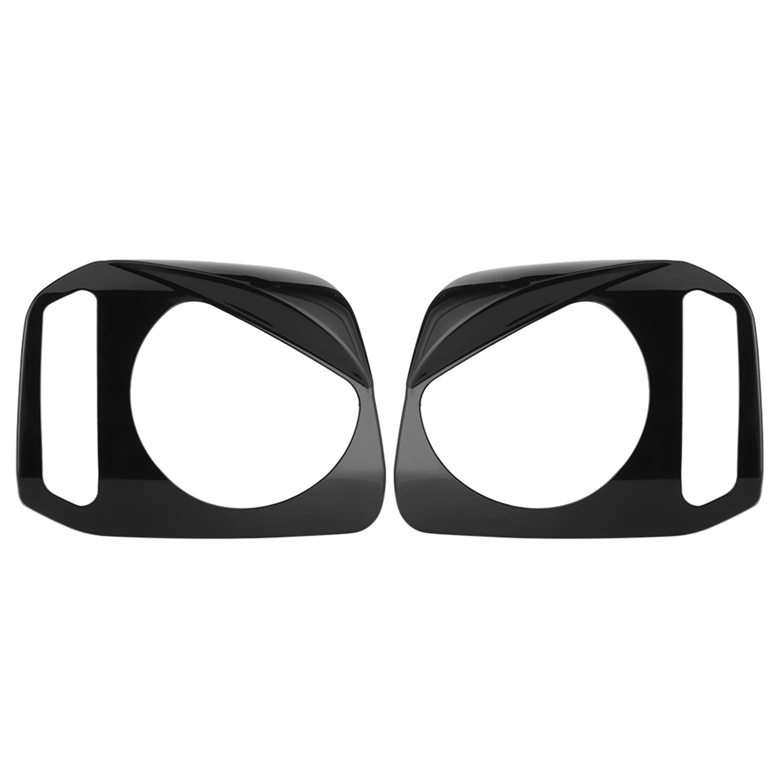 Headlight Lamp Cover 2Pcs Black Car Front Headlight Headlamp Cover Trim Decor Frame ABS For Jimny 2007-SP