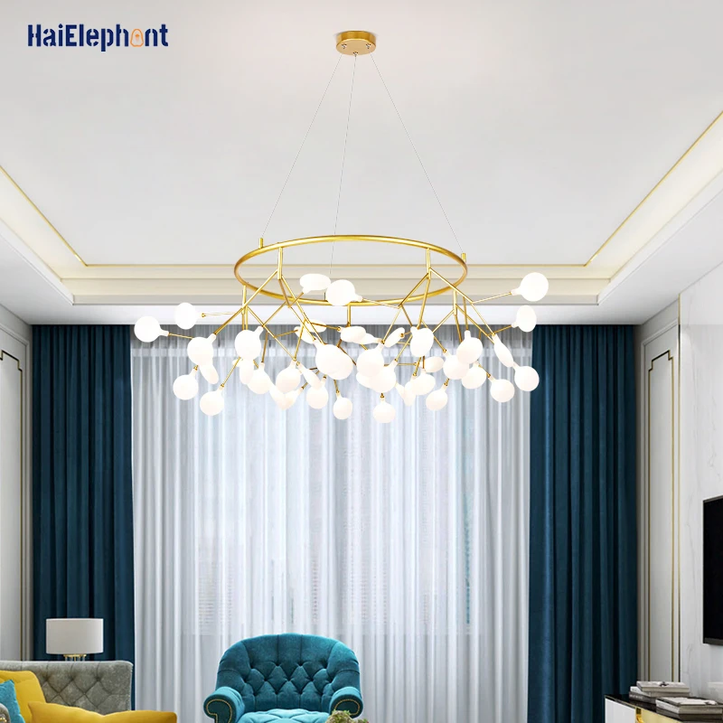 

Modern Led Chandelier Pendant Light For Living Room Dining Table Kitchen Restaurant Bar Villa Apartment Home Decor Hanging Lamp