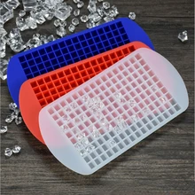160 Grid Silicone Ice Tray Foldable Ice Mold Ice Breaker Ice Grid Tray Mini Ice Cubes Small Square Mold Ice Maker Silicone Mold