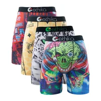 4PCs Ethika Fashion Sexy Men Underwear Boxer Shorts Printed Panties Lingerie Underpants Boxershorts Plus Size Boxers Briefs XXXL 1