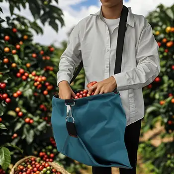 Waterproof Gardening Apron With Large Pockets For Fruit Vegetable Harvesting Multi Purpose Housework Collection Bag Quick Pickin 2