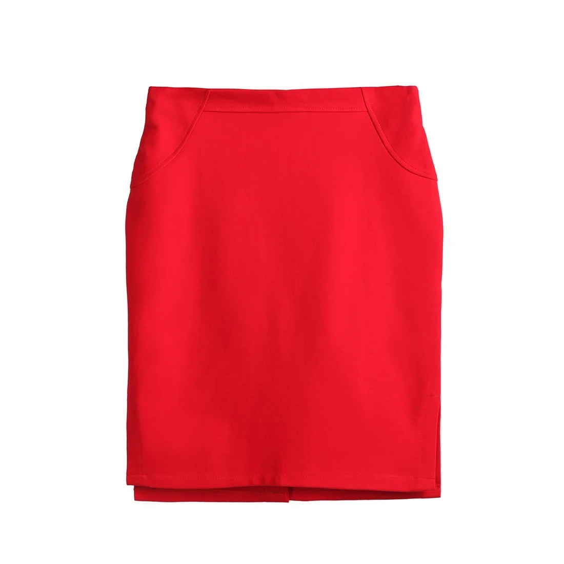 High Elastic Women's New Three-split Package Hip Slim One Step Professional Skirt