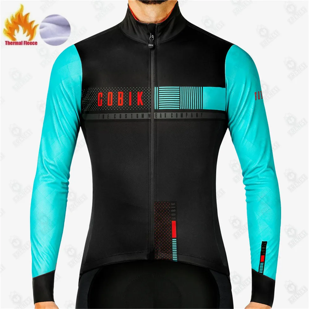 Cycling jacket cycling clothes Men winter wool cycling jacket thermal fleece long sleeve shirt