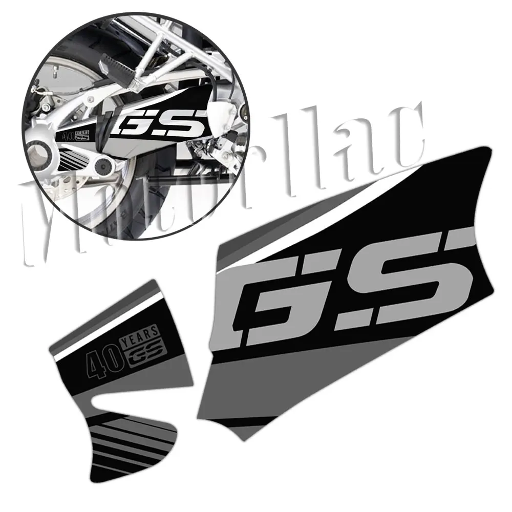 3M 오토바이 스윙 암 스티커 트리플 블랙 40 년 GS 회전 샤프트 데칼 R1200 GS 2004-2012 R1200GS Adv 2004-2013