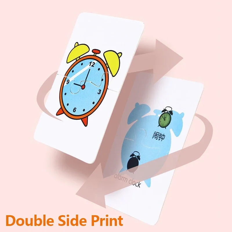 Děti Puzzle se zvířátky pro batolata 1 2 3 roky Chlapci Dívky Učící se zvířátka Paměťová karta Matching hra Vzdělávací hračky