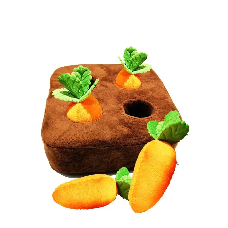 Dog Puzzle Toys Carrot Stuffed Toy with Numbers Dog Feeding Mat Interactive  Dog - AliExpress