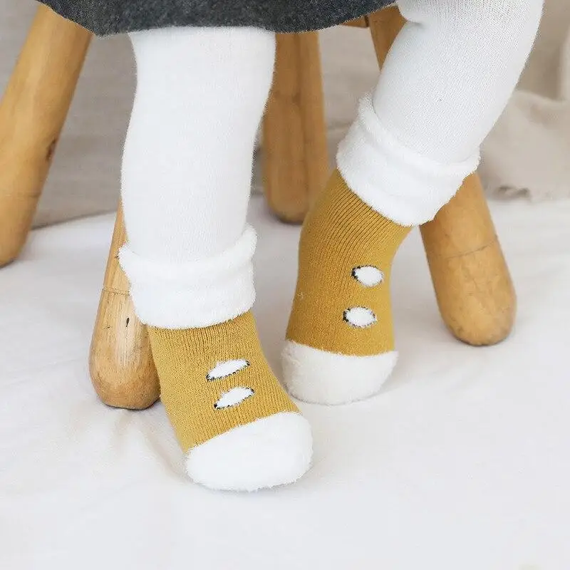 Winter Thicken Newborn Baby Socks Toddler Baby Girls Boys Socks Anti Slip Soft Baby Floor Socks Warm Clothes Accessories