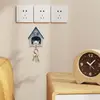 Creative Puppy Keychain Kawaii Dogs Key Hanger With Small House Adhesive Wall Mounted Keychain Hook For Room Home Decoration 3
