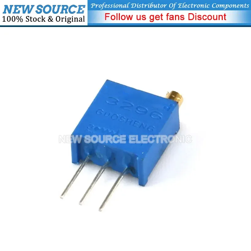 13values*2PCS 3296W Potentiometer 100R 200R 500R 1K 2K 5K 10K 20K 50K 100K 200K 500K 1M Variable Resistors Set Newsource