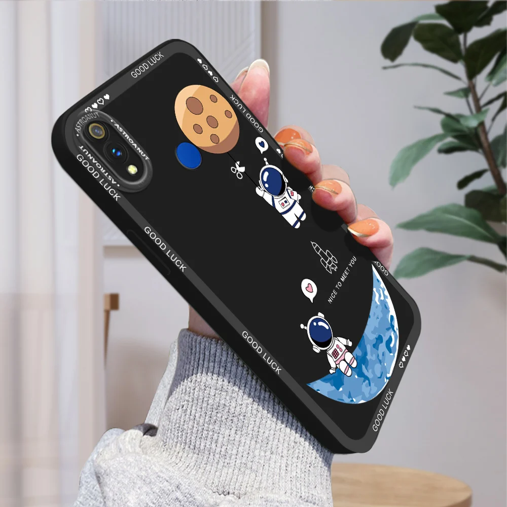 Per Realme 3 Pro Realme X2 Pro Realme Xt Realme Gt Master Cartoon Astronaut Pattern Cover Case Custodie Morbide In Silicone Tpu