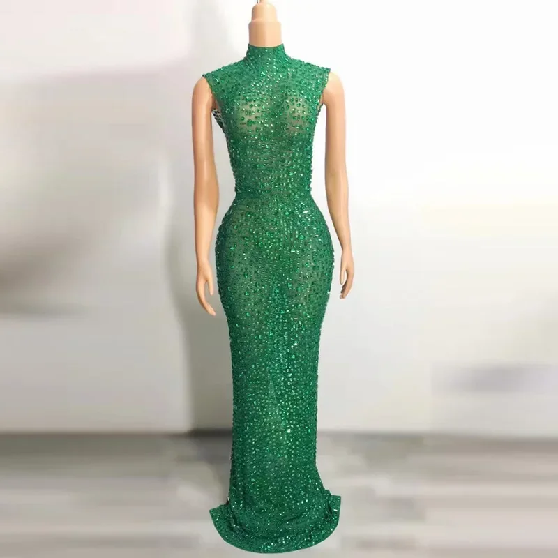 Celebrate Dress Luxury Crystal Dresses Birthday Bride Diamond Long Mother  Formal Grand Party Dress - AliExpress 200000345
