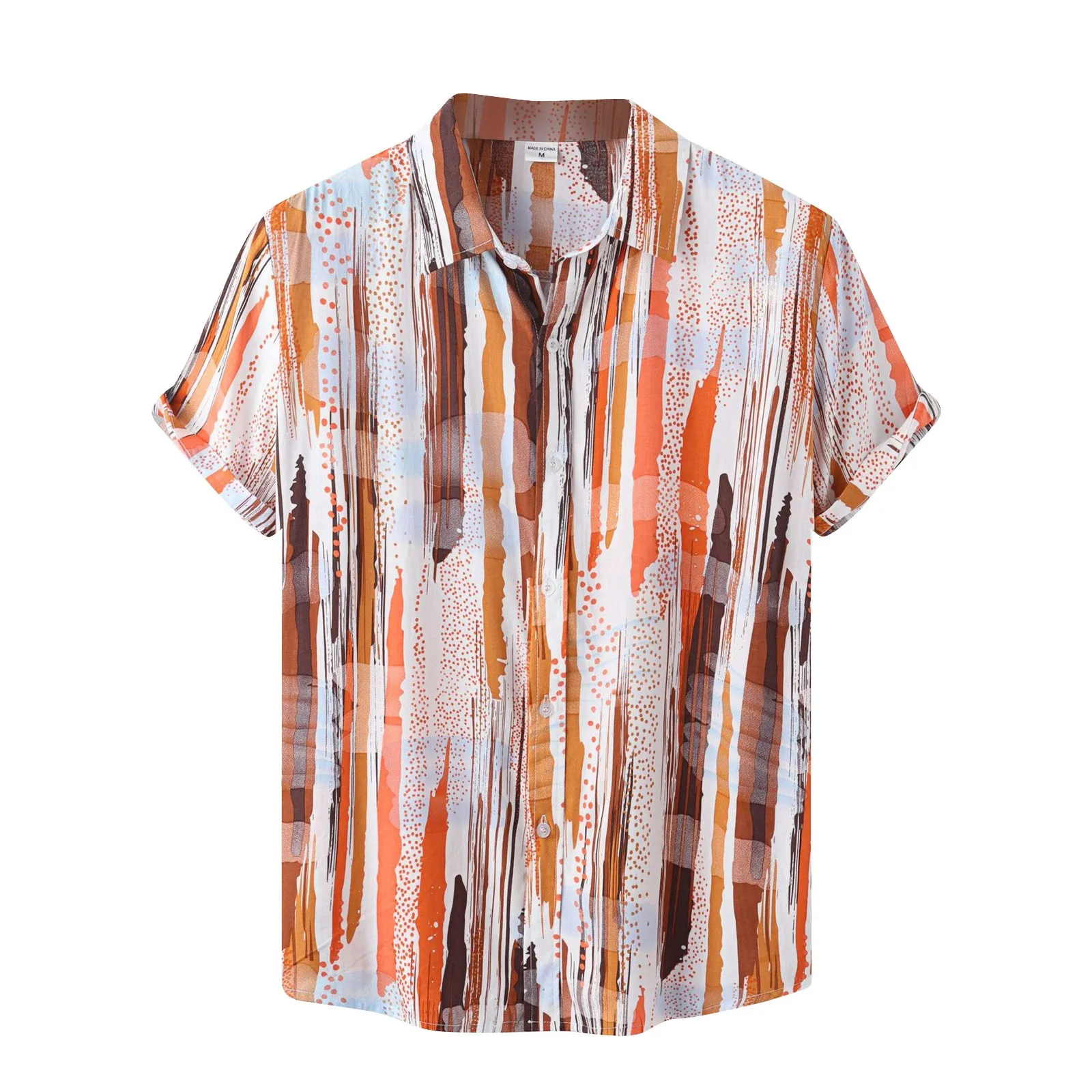 

Elegant Shirts For Men 2023 Summer Designer Hawaiian Shirt Cotton Linen Short Sleeve Shirt Lapel Casual Shirt Blusas Camisas