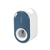 Automatic Toothpaste Dispenser Toothpaste Squeezer Toothbrush Stand Wall Mounted Dust-proof Toothbrush Holder Bathroom Accessory 4