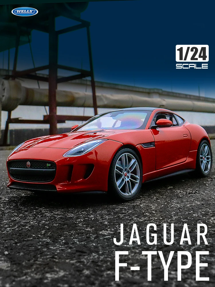 

Simulation 1/24 Jaguar F-type Car Model Collective Diecast Alloy Toys Vehicles For Kids Boys Home Decoration Birthday Gift