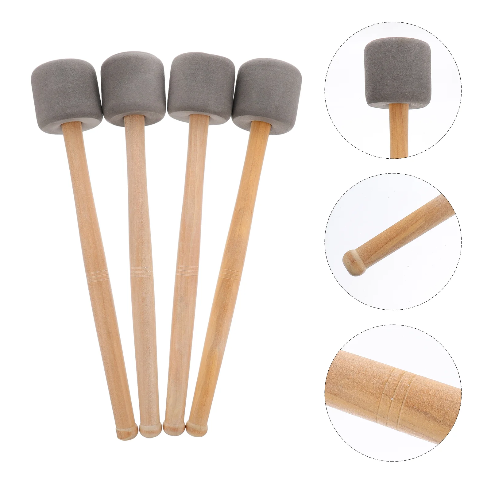 

Percussion Drumstick Intermediate Drum Felt Drum Mallets Stainless Steel Drum Stick Marching Tenor Drum Mallets Percussion