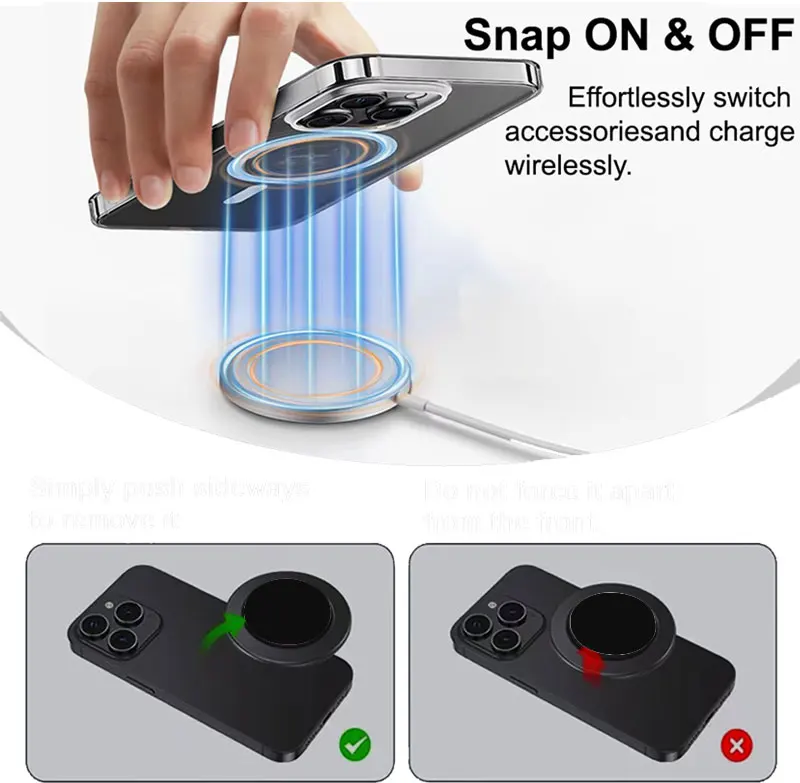 Magnetic Phone Grip and Holder - Black