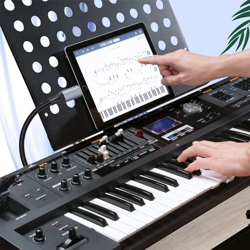 Lightning iPhone 14 iPad  MIDI  8    B USB ̺ -   Ǳ  ̽