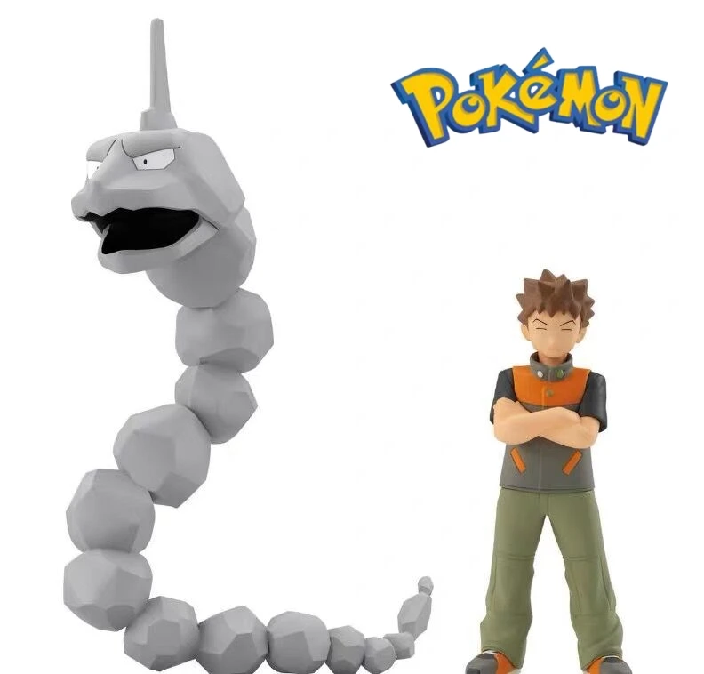 

Original Brock Onix Pokemon Sw Scale World Anime Figure Action Model In Stock Decorative Collectible Figurine Toys Gifts