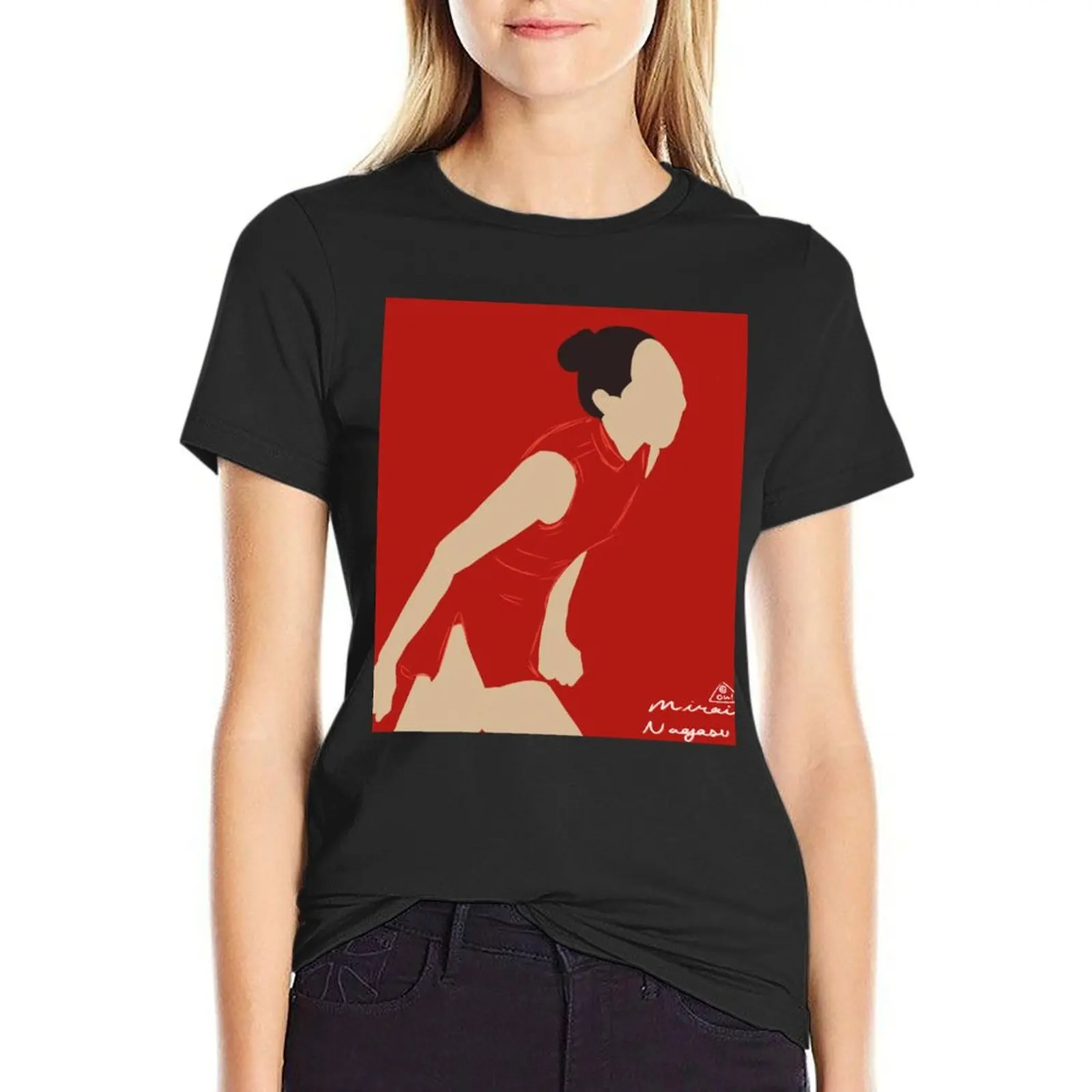 

Mirai T-Shirt shirts graphic tees cute clothes oversized female workout shirts for Women loose fit